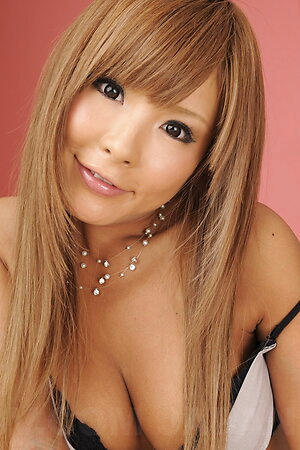 Miyashita shows big round boobs, hot butt and trimmed love box.