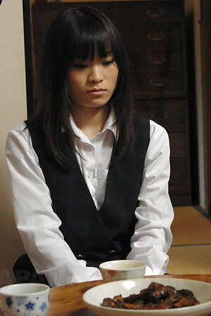 Mai Shimizu has the pussy licked and rubbed under the white panties.