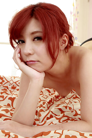 Av actress Saya Fujiwara waits her friend naked on her bed