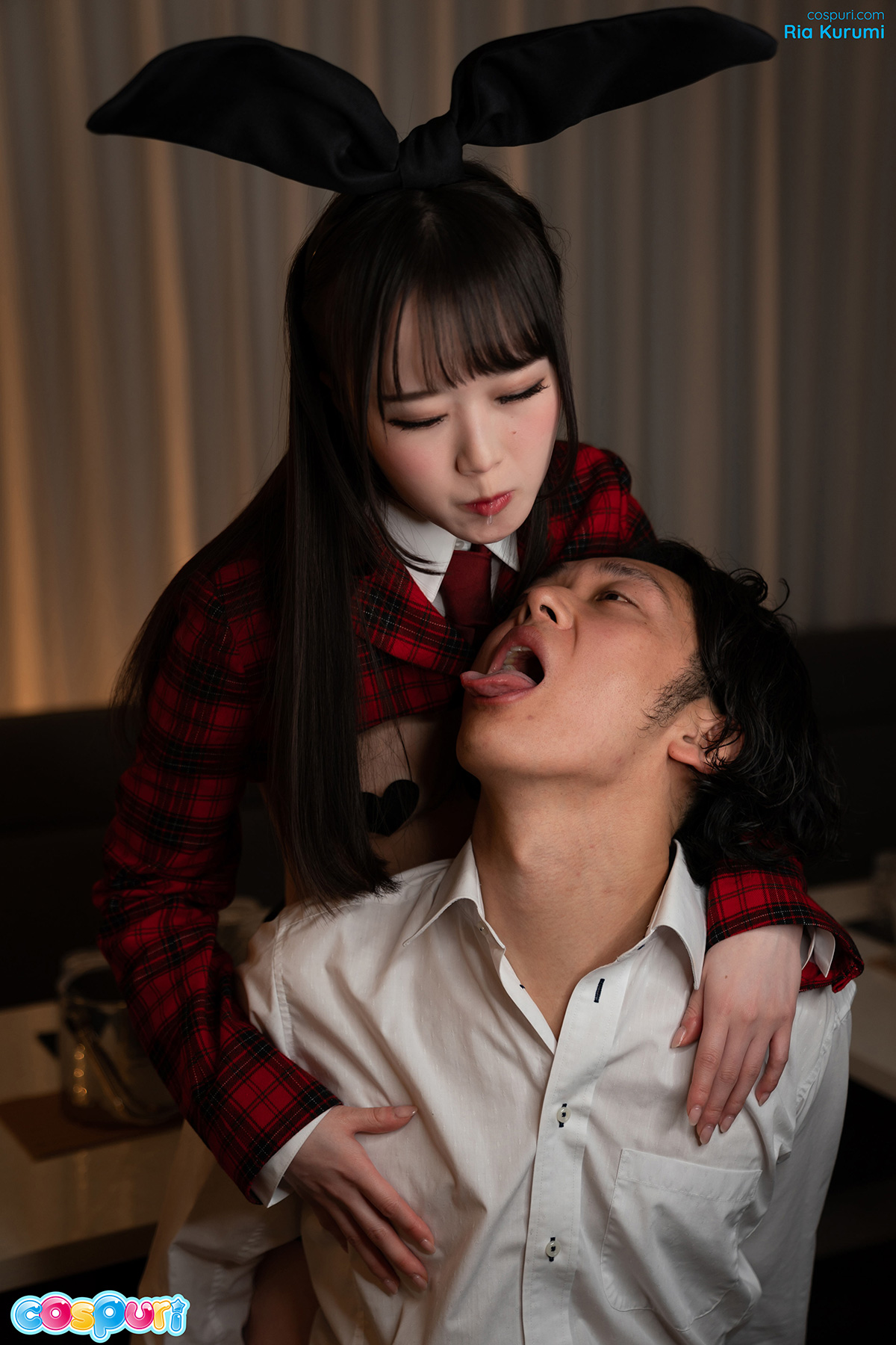 Japanese girl Ria Kurumi has fun with a double-sided dildo and licks her boyfriends anus A amazing Japanese site to search the best in sex along the hottest top japan woman